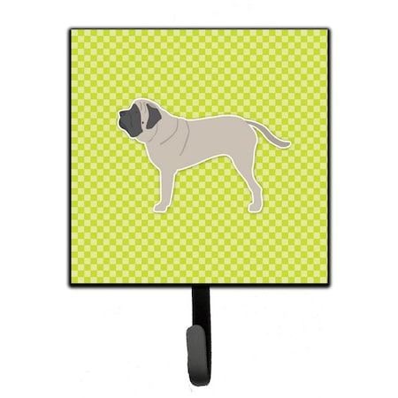 Carolines Treasures English Mastiff Checkerboard Green Leash or Key Holder BB3856SH4